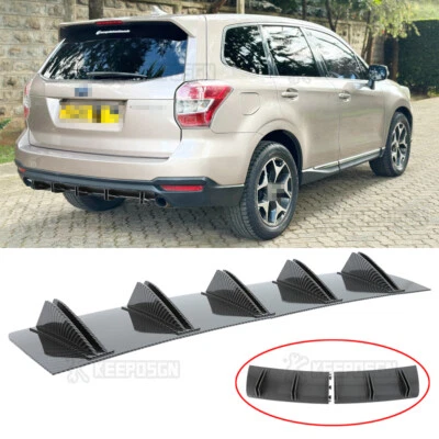 Aletas de tiburón difusor trasero parachoques aletas alerón labio para Subaru Forester Outback Foto 1 de 4