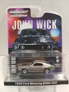 Ford Mustang Boss 429 diecast 44780E 1969 Greenlight Hollywood 1:64 John Wick - Imagen 1 de 2