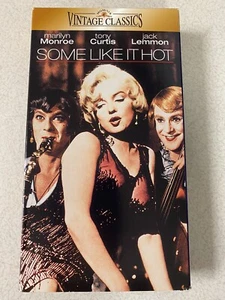Some Like It Hot VHS ~ 1959 B and W starring Marilyn Monroe ~ 1997 release - Picture 1 of 6