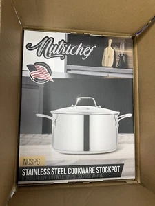 NutriChef NCSP6 6-Quart Stainless Steel Stock Pot New PLS READ - Picture 1 of 1