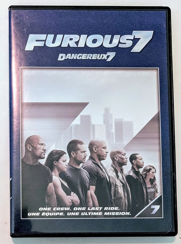 Furious 7 DVD (2015) - Region 1 - FR/EN/ES - VG+ (Tested) - Image 1 of 4