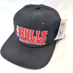 Cappello Berretto Chicago Bulls Vintage Anni 90 Snapback Champion Retro Script NBA NUOVO - Foto 1 di 14