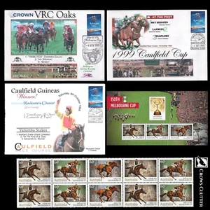 Australia Horse Racing Stamp Collection First Day Covers Decimal Stamps Horses - Picture 1 of 5