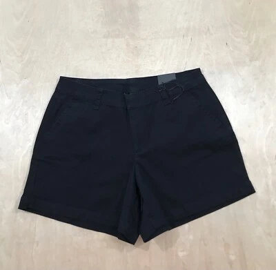Lane Bryant женщин плоский передний Chino шорты хлопок смесь твердого черный размер 14 новый с Ярлыками - Изображение 1 из 4