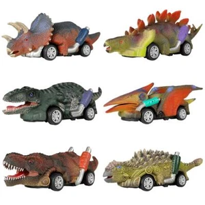 Dinosaur Toy Pull Back Cars6 Pack Dino Toys for 3 Year Old Boys Girls and Tod... - Picture 1 of 9