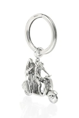 C A MARONNA T ACCUMPAGNA PORTACHIAVE CIONDOLO IN ARGENTO  - Immagine 1 di 2