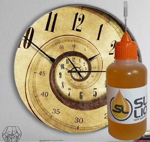 Slick Liquid Lube Bearings, BEST 100% Synthetic Oil for Modern or Vintage Clocks Cover