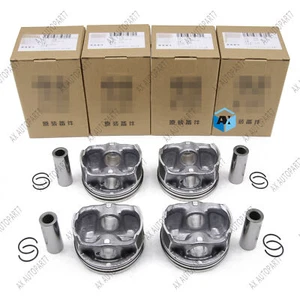 4x OEM Original Pistons & Rings Φ21mm 82.51mm+0.5 For AUDI A4 VW Tiguan GTI 2.0T - Picture 1 of 4