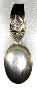 CUCHARA BEBÉ MONOGRAMA ANTIGUO FABRICADO ESTERLINA SSMC DISEÑADOR Estate - Imagen 1 de 4