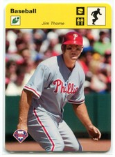 2005 Leaf Sportscasters 35 Yellow Running-Ball 23 Jim Thome 20/35