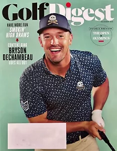 Golf Digest Magazine July/ August 2024 Brand NEW Bryson Dechambeau - Foto 1 di 1