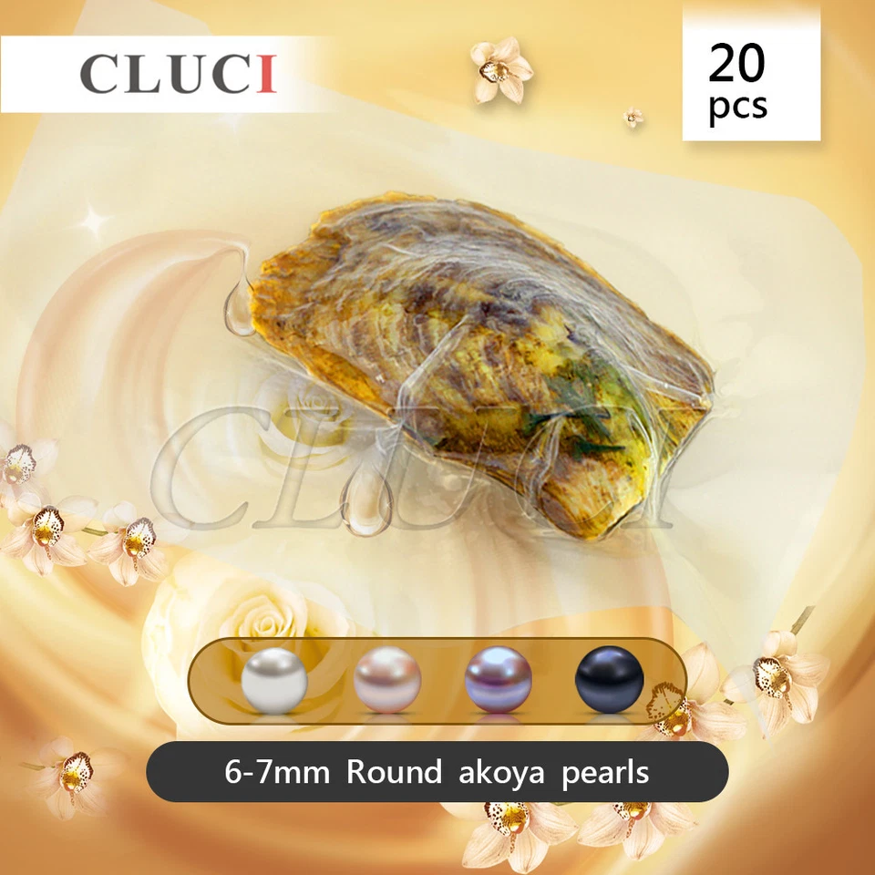 CLUCI wholesale low price SALTWATER 6-7mm Akoya round pearl in oyster vacuumpack - Image 1 of 4