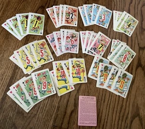 Crazy Eights Cards Whitman Vtg 1951, NO Box/Case- Complete Deck & Instructions - Picture 1 of 12