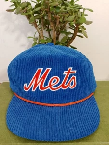 Vintage 1998 New York Mets Cord Snapback Mütze BDA Sport blau - Bild 1 von 12
