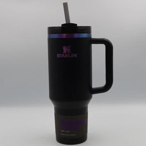 Stanley 40oz Stainless Steel H2.0 FlowState Quencher Tumbler Black Chroma New - Picture 1 of 4