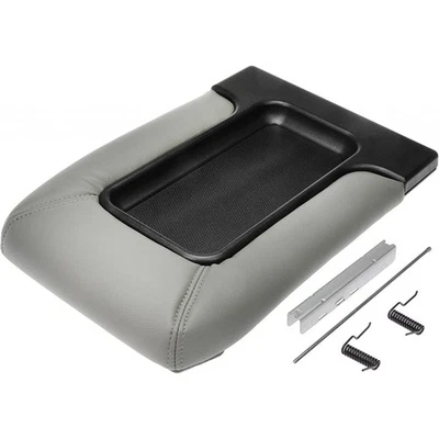For Cadillac Escalade EXT 2002-2006 Console Lid | Plastic Vinyl | Light Gray - Image 1 of 4