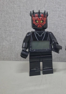 LEGO Star Wars 9" Darth Maul Minifigura Reloj Despertador Digital. Probado Foto 1 de 4