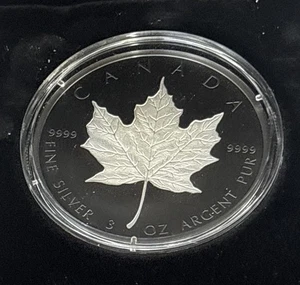 Silbermünze CANADIAN 50 $ Rhodiniert Incuse 3 oz 2020 mit OVP - Bild 1 von 6