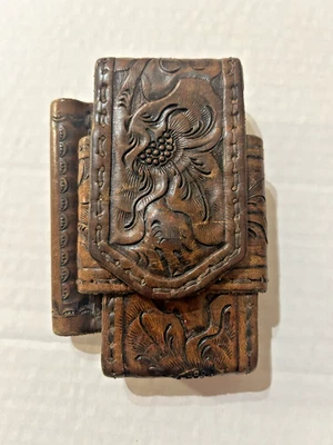 New Genuine Leather Phone Case Heavy Duty Cell Phone Belt Holster Pen Carry - Изображение 1 из 4