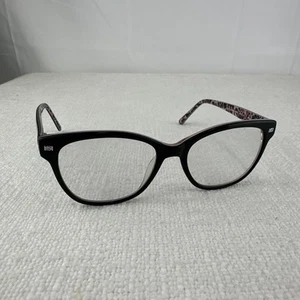 BEBE ANIMAL BB5194 (001) Jet Black on Pink 53-17-140 Eyeglasses - Frames Only - Picture 1 of 18