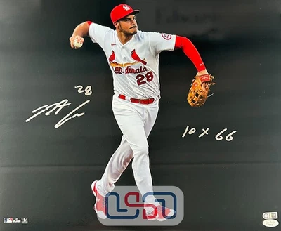Nolan Arenado Cardinals Signed "10x GG" Autographed 16x20 Photo USA SM JSA - Image 1 of 3