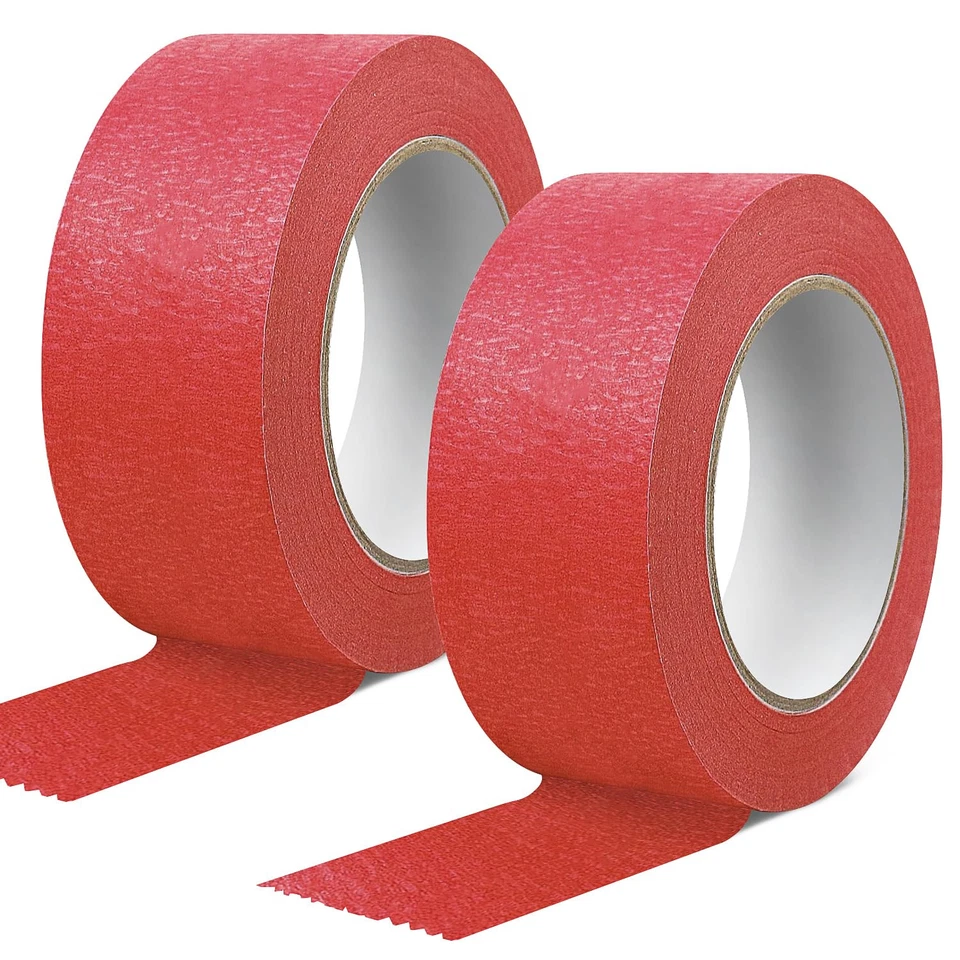 GUOSIYAO Rotoli Di Nastro Crespo Rosso Nastro Adesivo Carta 50mm x 30m (d7C) - Immagine 1 di 1