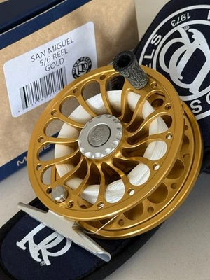 **BEAUTIFUL** 🔥 ROSS SAN MIGUEL GOLD￼5/6wt Fly Reel!! 🔥 ~BRAND NEW VERSION~ - image 1 of 4