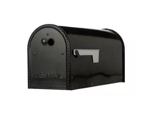 Gibraltar Edwards Black, Large, Steel, Post Mount Mailbox - Picture 1 of 6