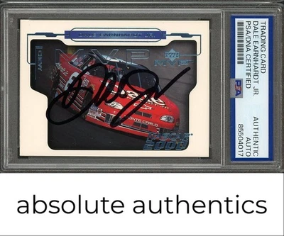 2000 Upper Deck MVP Dale Earnhardt Jr. Cup RC Auto PSA Authentic - Image 1 of 2