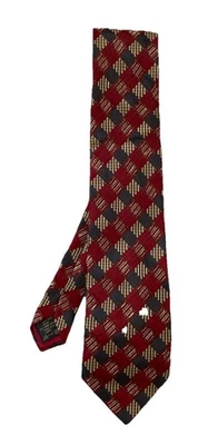 Corbata para hombre ERMENEGILDO ZEGNA M en Italia mezcla de seda roja Foto 1 de 4
