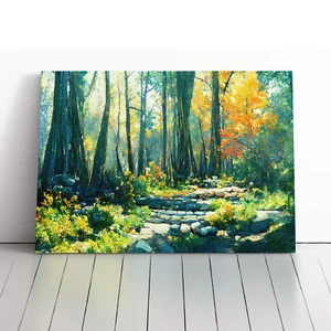 Countryside Forest Canvas Wall Art Print Framed Picture Home Decor Living Room - Picture 1 of 5