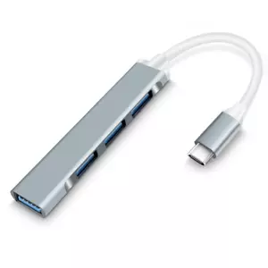Dbit 4-in-1 USB 3.0 Hub Splitter Mini Hub Type-C Docking Station - Picture 1 of 27
