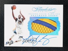 2015-16 Panini Flawless Sapphire /10 Draymond Green #PA-DG Patch Auto