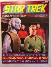 Star Trek Giant Poster Book Voyage Four 1976 Klingons Romulans Andorians