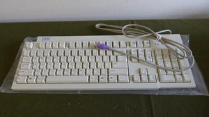 IBM KB-9910 Computer Desktop Keyboard White Wired PS/2 - Picture 1 of 8