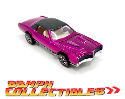 Hot Wheels Redline 1968 personalizado ElDorado Magenta - interiores blancos - base estadounidense Foto 1 de 4