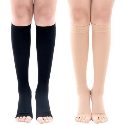 Knee High Medical Compression Socks Class II 23-32mmHg Support Varicose Veins - Image 1 of 4