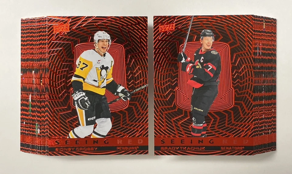 2023-24 UD Extended Series Hockey Seeing Red Set Singles (Pick Your Own) - Image 1 of 1