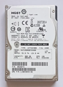 900 GB SAS HGST HUC109090CSS600 10000rpm 64MB HDD 2,5" interne Festplatte - Afbeelding 1 van 1
