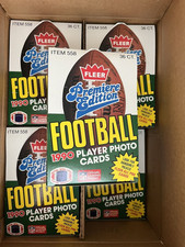 1990 Fleer Football Wax Box 36 Sealed Packs Case Fresh Unsearched