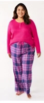 Conjunto de pijama Sonoma The Most Wonderful de 2 piezas pantalones y manga larga Henley 1X nuevo con etiquetas Foto 1 de 4