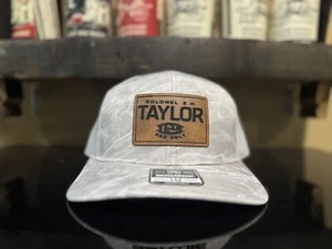 Bourbon - EH Taylor Inspired Whiskey Snapback - White Camo Richardson 112 - Picture 1 of 3