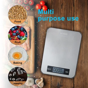 Escala digital de cocina MOSISO gramos y onzas para peso 22 lb/1 g 0,1 oz - Imagen 1 de 10