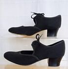 Freed Classic Collection Canvas Tap Dance Shoes size 5 Black - Free Postage