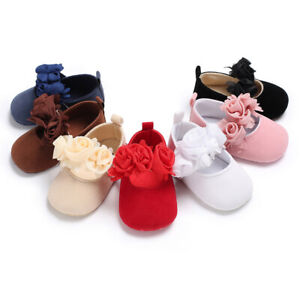 Newborn Gift Baby Girl Crib Shoes Infant Princess Wedding Party Dress Shoes 0-18