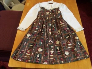 P.L. Greene’s Pam Bauer Christmas Jumper Dress & Cottontail Originals Blouse-10 - Picture 1 of 6