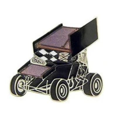 定制翻领别针 DIY 黑色冲刺翼汽车复古经典假日礼物 — 第 1/4 张图片