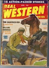 Real Western pulp magazine 1955 15 stories Shirreffs Jesse James FREE S&H