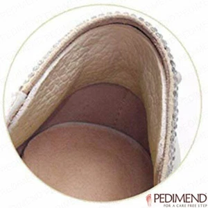 PEDIMEND™ 2x Premium Leather Heel Grips Liner Cushions Inserts for Shoes Too Big - Picture 1 of 6