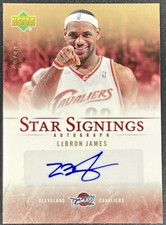 /20 Star Signings Gold Upper Deck LeBron James Autograph Early Auto Mint Card💎